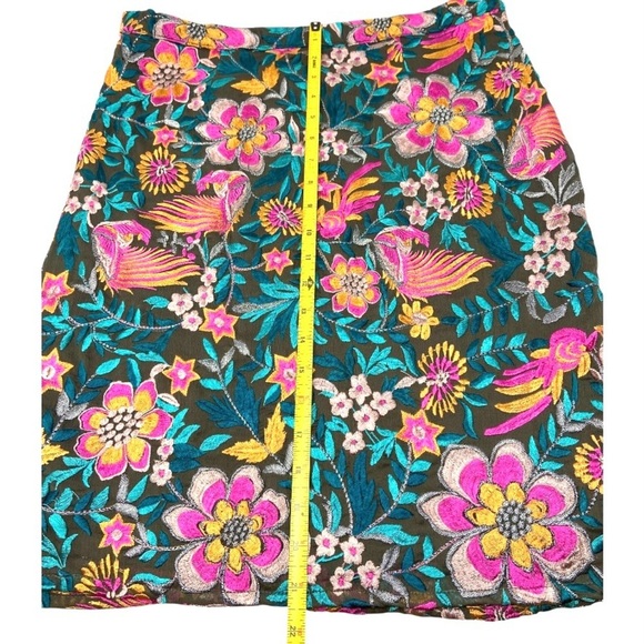 Orange and Pink A-line Mini Skirt Resort Wear - Picture 8 of 10